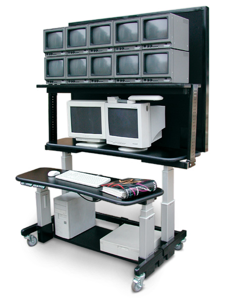 Height adjustable Monitoring workstation