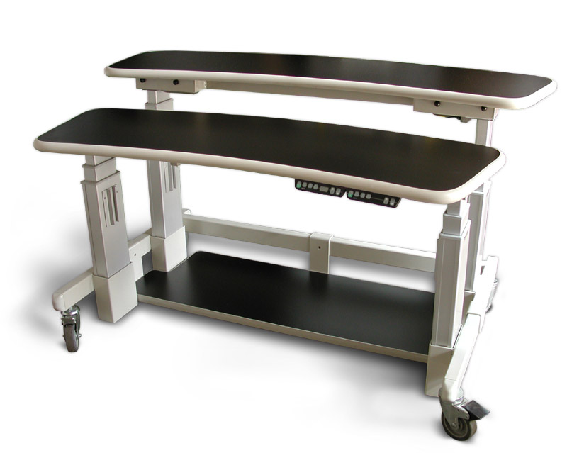 Height Adjustable Dual Tier Cart