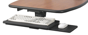 Computer Keyboard Tray on Retractable Arm