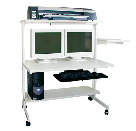 Computer Cart with side extension