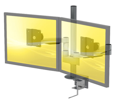 dual lcd monitor mount