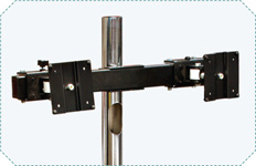 Pole-mount Twin Monitor Arm #AFCPOLE2MH-1