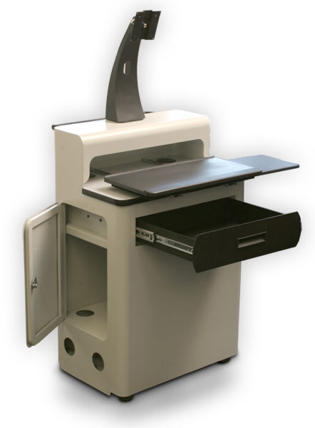 dental cabinet cart - metal