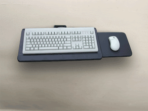 Plastic Keyboard Tray - Retractable