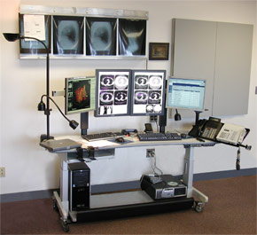 PACS Radiology Workstation - 4 monitors